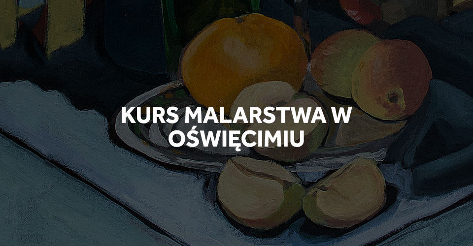 Kurs malarstwa w Oświęcimiu.